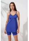 Lisa Şortlu V Yaka Tankini Sax 231500