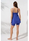 Lisa Şortlu V Yaka Tankini Sax 231500