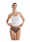 Kadın Modal Elastan Slip 1448 - Kahverengi