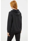 Kanguru Cepli Kapüşonlu Sweatshirt - Siyah