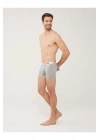 Erkek Gri Melanj Pamuklu Tekli Boxer 80450