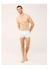 Erkek Beyaz Tekli Cepli Boxer 80451