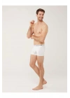Erkek Beyaz Tekli Cepli Boxer 80451