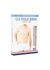 U.S. Polo Assn. 80451 Erkek Gri Melanj Tekli Cepli Boxer