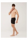Erkek Siyah 3 Lü Uzun Paçalı Boxer
