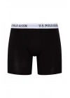 U.S. Polo Assn. 80453 Erkek Siyah Tekli Uzun Paçalı Boxer