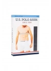 U.S. Polo Assn. 80453 Erkek Siyah Tekli Uzun Paçalı Boxer