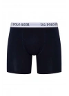 U.S. Polo Assn. 80453 Erkek Lacivert Tekli Uzun Paçalı Boxer
