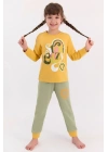 U.s Polo Assn Stay Cozy Hardal Kız Çocuk Pijama Takımı