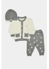 Yıldızlı Triko Bebek & Çocuk 3lü Alt-Üst Takım 303955