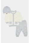 Yıldızlı Triko Bebek & Çocuk 3Lü Alt-Üst Takım 303955