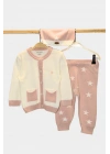 Yıldızlı Triko Bebek & Çocuk 3Lü Alt-Üst Takım 303955