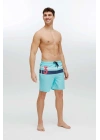 Erkek Mint Uzun Deniz Şortu 22003