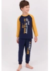 Lacivert Hardal Erkek Çocuk Pijama Takımı
