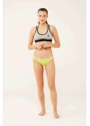 Kadın Mercan - Neon Yeşil - Turkuaz 3 Lü Brazilian Slip 66275