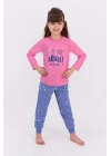 Rolypoly Shine Bright Like The Stars Pembe Kız Çocuk Pijama Takımı