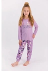 Rolypoly Sleep Lila Kız Çocuk Uzun Kol Pijama Takımı