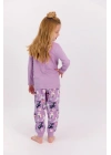 Rolypoly Sleep Lila Kız Çocuk Uzun Kol Pijama Takımı