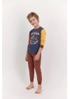 Rolypoly Arizona Koyu Indigo Erkek Çocuk Pijama Takımı