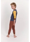 Rolypoly Arizona Koyu Indigo Erkek Çocuk Pijama Takımı