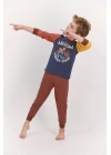 Rolypoly Arizona Koyu Indigo Erkek Çocuk Pijama Takımı
