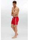 Erkek Kırmızı Orta Boy Deniz Şortu 22001