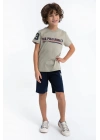 U.s. Polo Assn Classic Açık Haki Erkek Çocuk Bermuda Takım