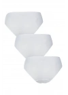 Kadın Slip Külot 3lü Paket Essential 1574 - Beyaz