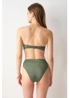 Angela High Leg Bikini Tek Alt Haki 239203