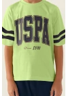U.S. Polo Assn Lisanslı Sim Lime Erkek Çocuk Bermuda Takım