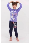Bugs Bunny Lisanslı Snow Indigo Kız Çocuk Pijama Takımı