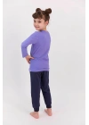 Bugs Bunny Lisanslı Snow Indigo Kız Çocuk Pijama Takımı