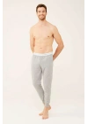 U.S. Polo Assn. Erkek Gri Melanj Ince Pamuklu Pijama Altı 18470
