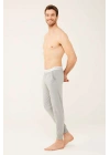 U.S. Polo Assn. Erkek Gri Melanj Ince Pamuklu Pijama Altı 18470