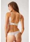 Ekru 4842 İnce Askılı Dantelli Bralet Sütyen Takım