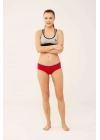 Kadın Beyaz - Lacivert - Kırmızı 3 Lü Şort 66272