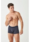 U.S. Polo Assn. Erkek Lacivert Melanj - Gri Melanj 2 Li Boxer