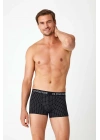 Erkek Siyah - Siyah Baskılı 2 Li Boxer 82006
