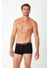 Erkek Siyah - Siyah Baskılı 2 Li Boxer 82006