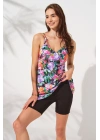 Şortlu V Yaka Tankini