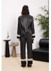 Saten Kadın Pijama Takımı - 1320 Siyah