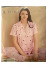 MİHRA  MİLAN DÜĞMELİ  DES.PİJAMA TAKIM50501