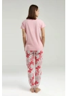 Kadın Pembe Kısa Kol Pijama Takım