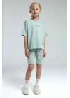 Kız Çocuk Yeşil Bermuda Takım
