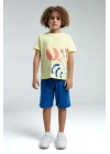 ERKEK ÇOCUK BERMUDA TAKIM - AÇIK SARI