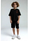 Erkek Çocuk Siyah Bermuda Takım