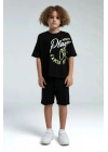 ERKEK ÇOCUK BERMUDA TAKIM - siyah