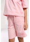Kız Çocuk Pembe Bermuda Takım