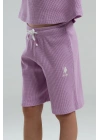U.S. Polo Assn. Kız Çocuk Mor Bermuda Takım