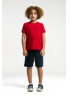 U.S. Polo Assn. Erkek Çocuk Kırmızı Bermuda Takım